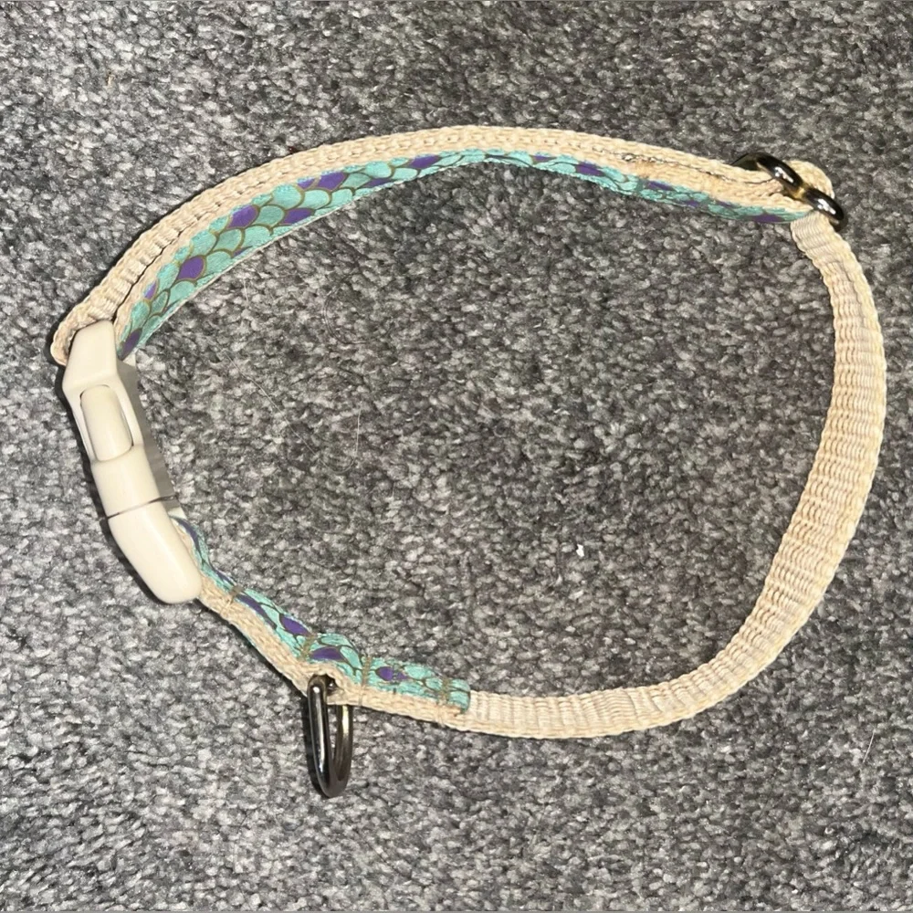 Purple & Teal Mermaid Dog Collar